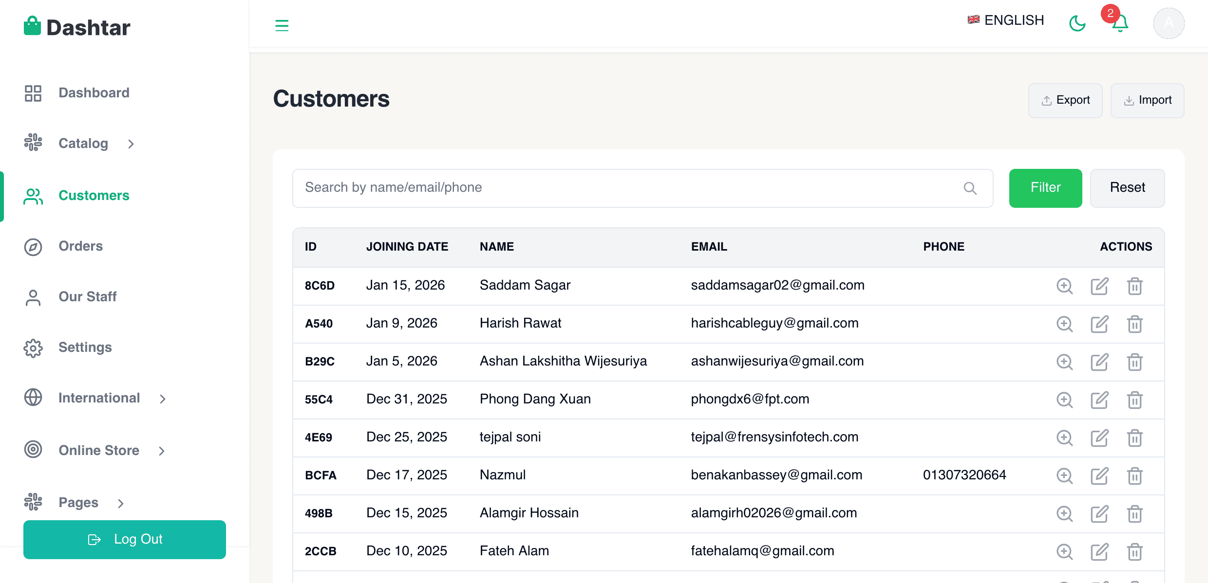 E-Commerce Dashboard Screenshot 7